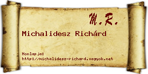 Michalidesz Richárd névjegykártya
